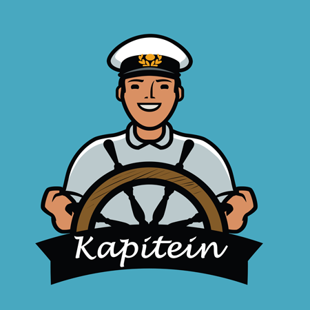 tekening van kapitein