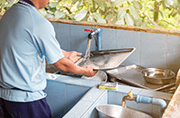 afwassen