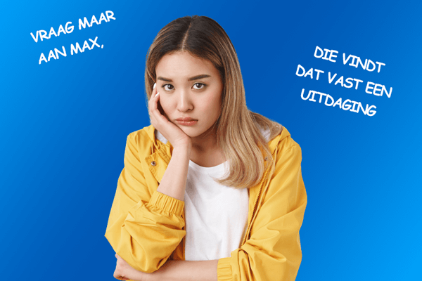 verveelt kijkend meisje