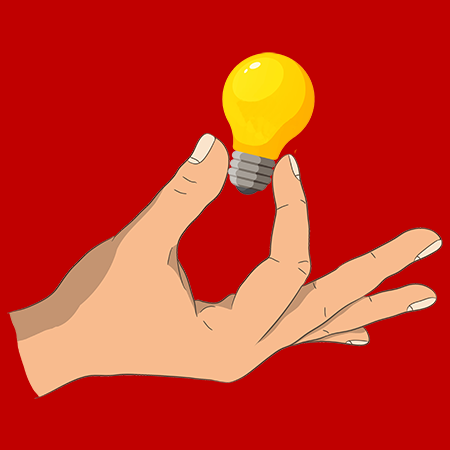 tekening van opgestoken arm