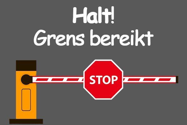 illustratie slagboom