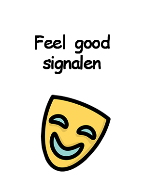 illustratie masker vrolijk