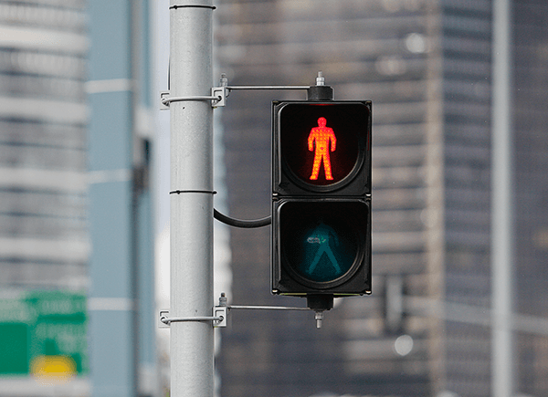stoplicht op rood